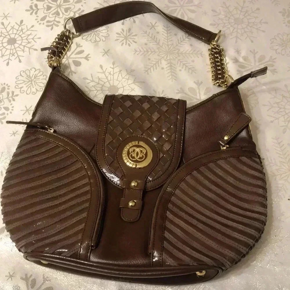 Designed in New York by Sharif leather shoulder bag - Picture 1 of 9